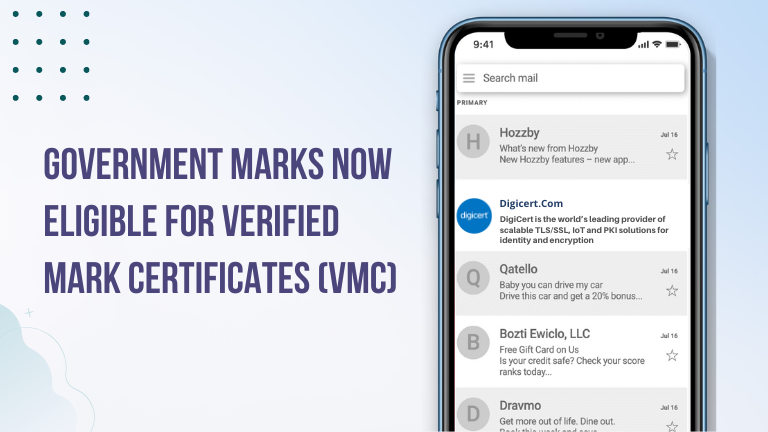 GOVERNMENT MARKS NOW ELIGIBLE FOR VERIFIED MARK CERTIFICATES