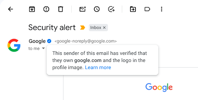 Google's Gmail get verified with Blue Tick mark